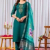 Lila 111 Viscose Silk Embroidery Readymade Dress Wholesale