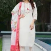 Lila 115 Viscose Silk Embroidery Readymade Dress Wholesale