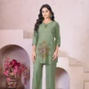 Lila 119 Rayon Embroidery Co Ord Set Wholesale