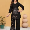 Lila 133 Viscose Rayon Embroidery Co Ord Set Wholesale