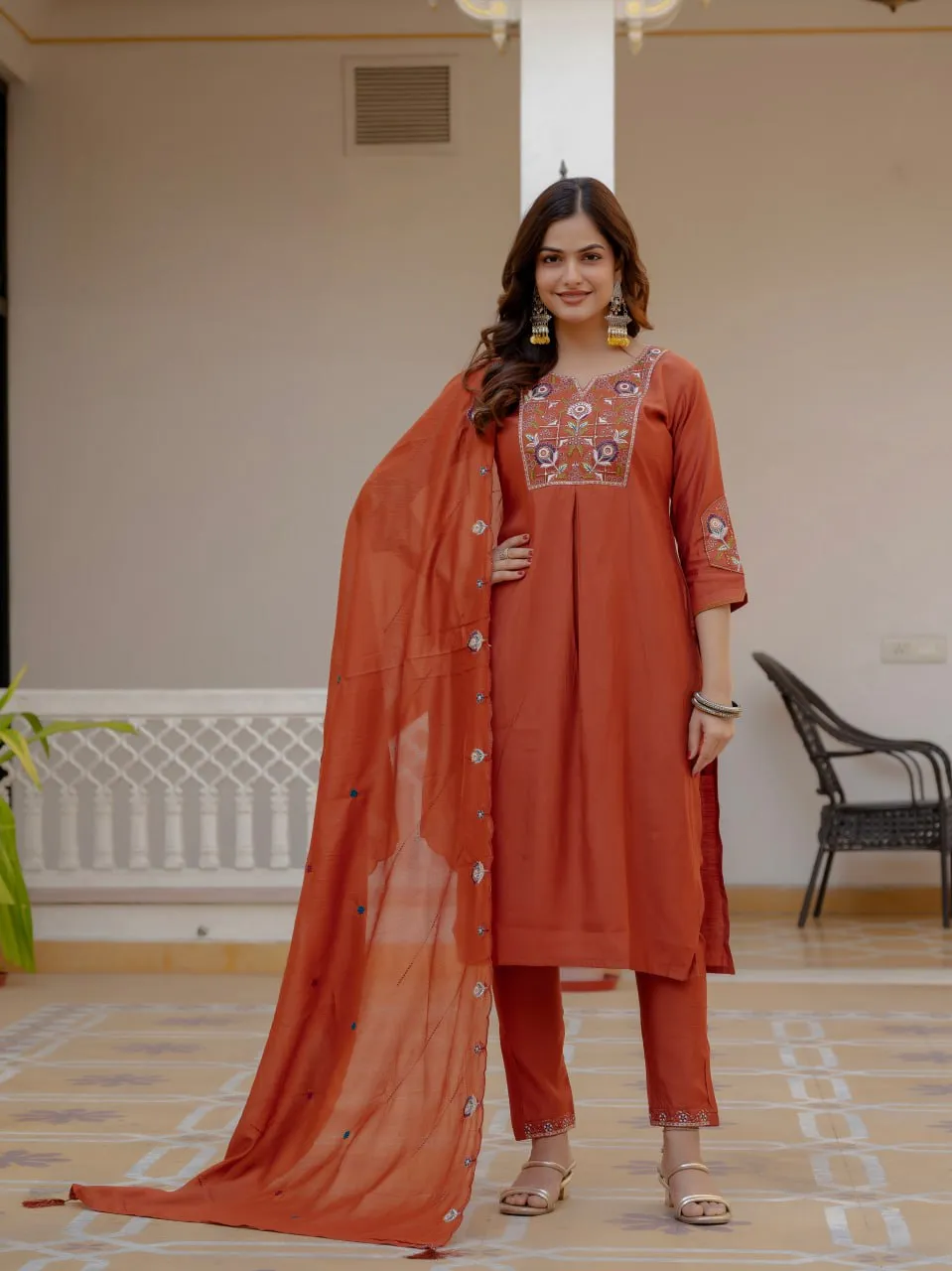 Launching Lila 145 Mango Silk Hand Work Readymade Dress Wholesale 2026