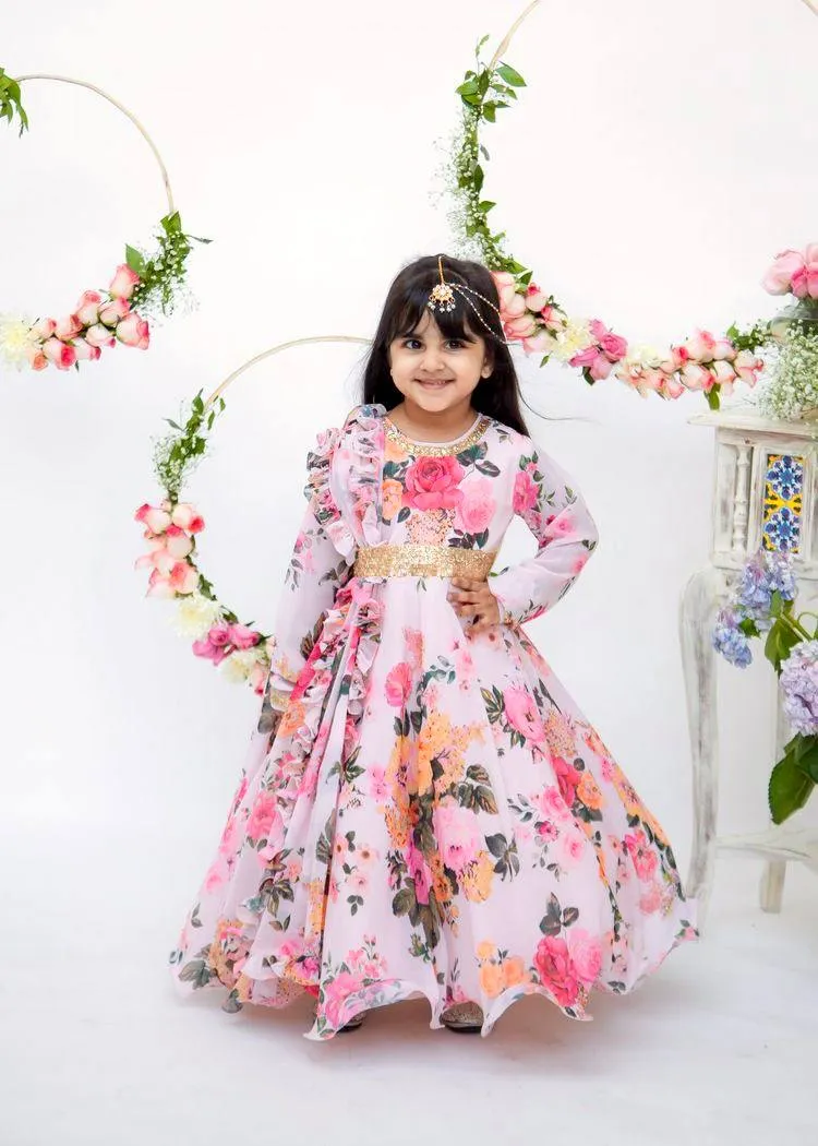 Baby 142 Georgette Festival Kid Wear Wholesale