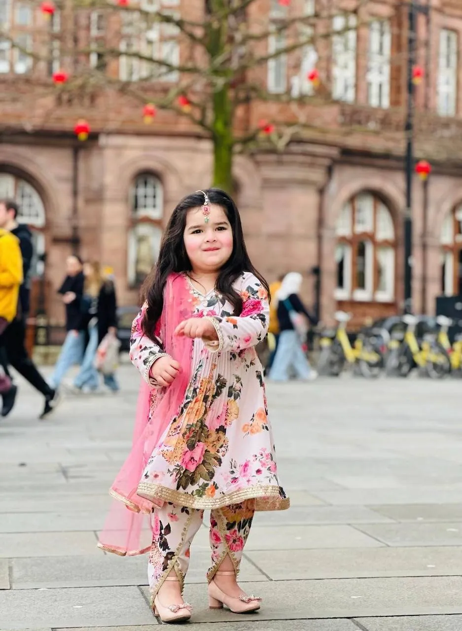 Baby 160 Georgette Designer Gown Kid Wear Wholesale