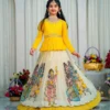 Baby 185 Georgette Party Wear Top Lahenga Kid Wear Wholesale