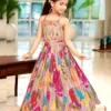 Baby 194 Chinon Silk Designer Lahenga Choli Kid Wear Wholesale