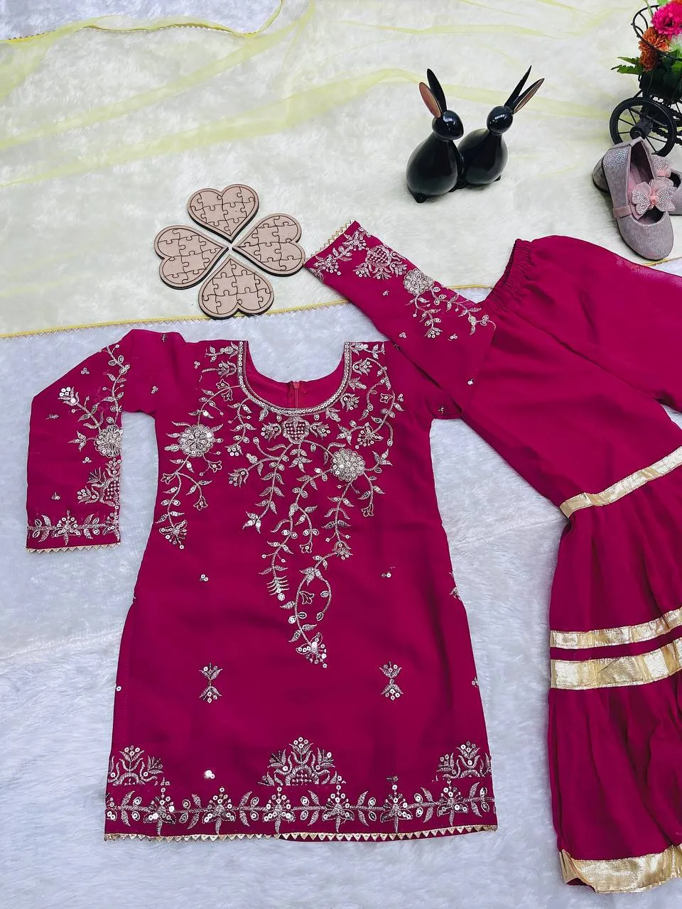 Beautiful Baby 205 Georgette Sharara Suit Festival Kid Wear Wholesale 2026