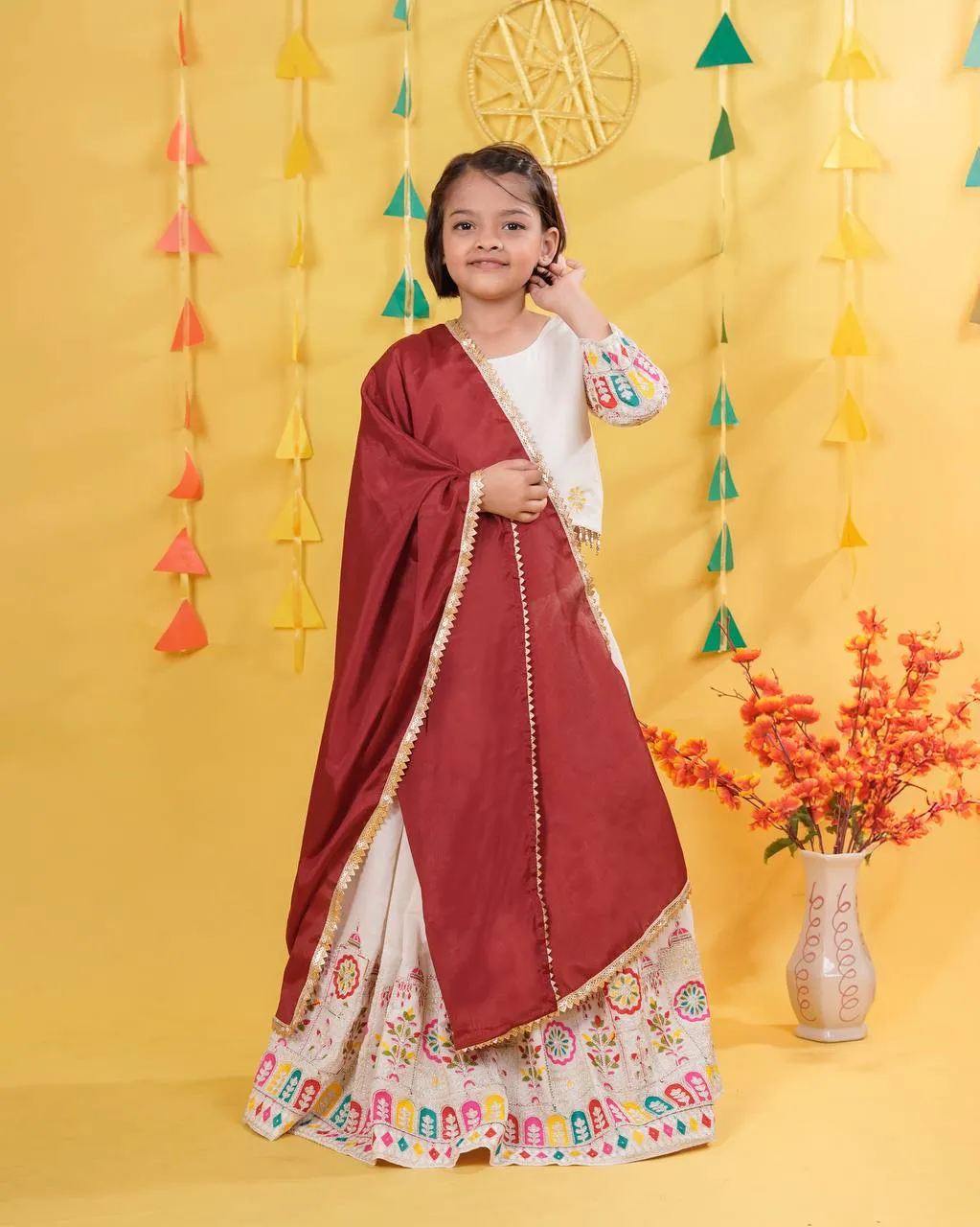 Baby 213 Cotton Lahenga Choli Festival Kid Wear Wholesale