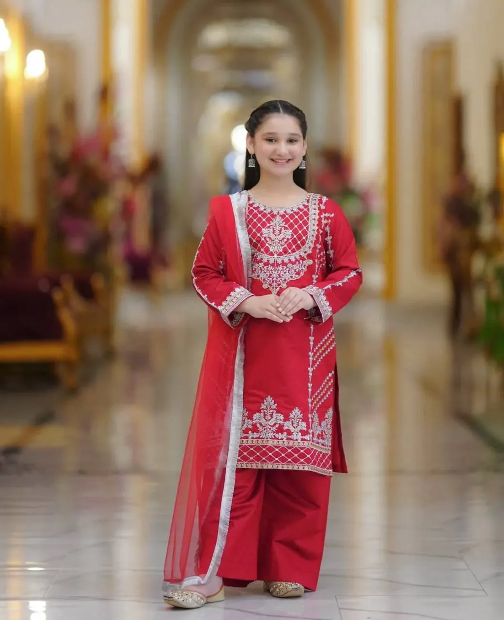Baby 214 Crep Silk Festival Shalwar Suit Kid Wear Wholesale