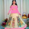 Baby 185 Georgette Party Wear Top Lahenga Kid Wear Wholesale