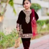 Baby 237 Viscose Velvet Dress Kid Wear Wholesale