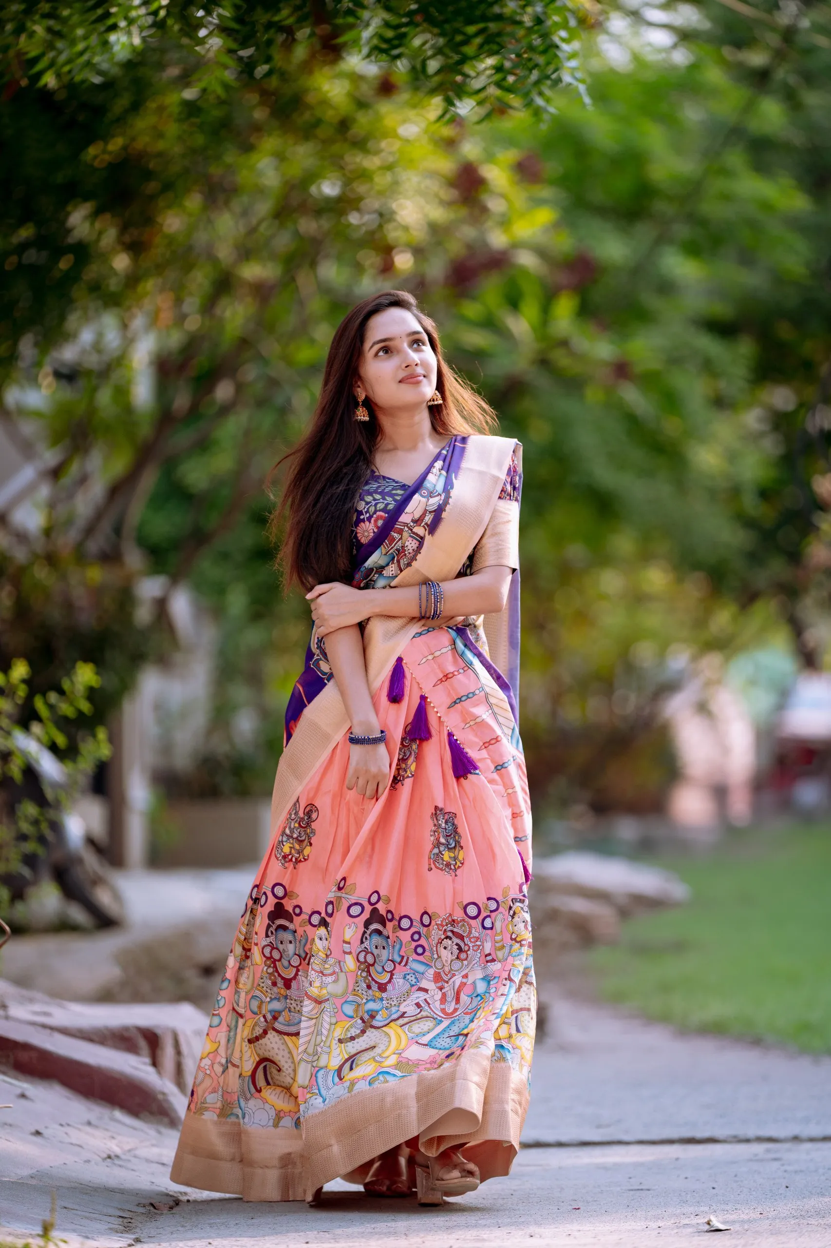 WMN 1017 Dola Silk Weaving Festival Lehenga Coli Wholesale