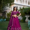 WMN 1404 Kainaat Vichitra Silk Embroidery Wedding Lehenga Choli Wholesale