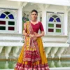 1680 Preyasi Tussar Silk Festive Lehenga Coli Wholesale