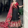 WMN 1221 Tussar Silk Patola Printed Festival Lehenga Choli Wholesale