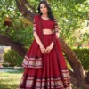WMN 1902 Pure Chanderi Weaving Lehenga Choli Wholesale