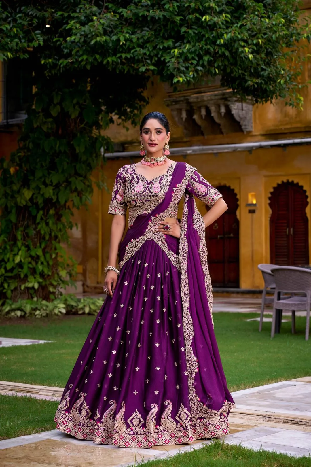WMN 1456 Vrushee Rangoli Crush Embroidery Party Wear Lehenga Choli Wholesale