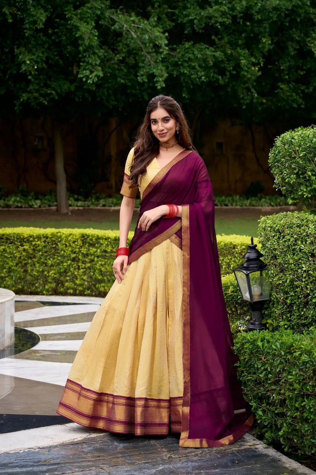 WMN 2019 Pure Chanderi Weaving Lehenga Choli Wholesale