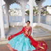 WMN 2006 Keerthna Jacquard Silk Weaving Lehenga Choli Wholesale