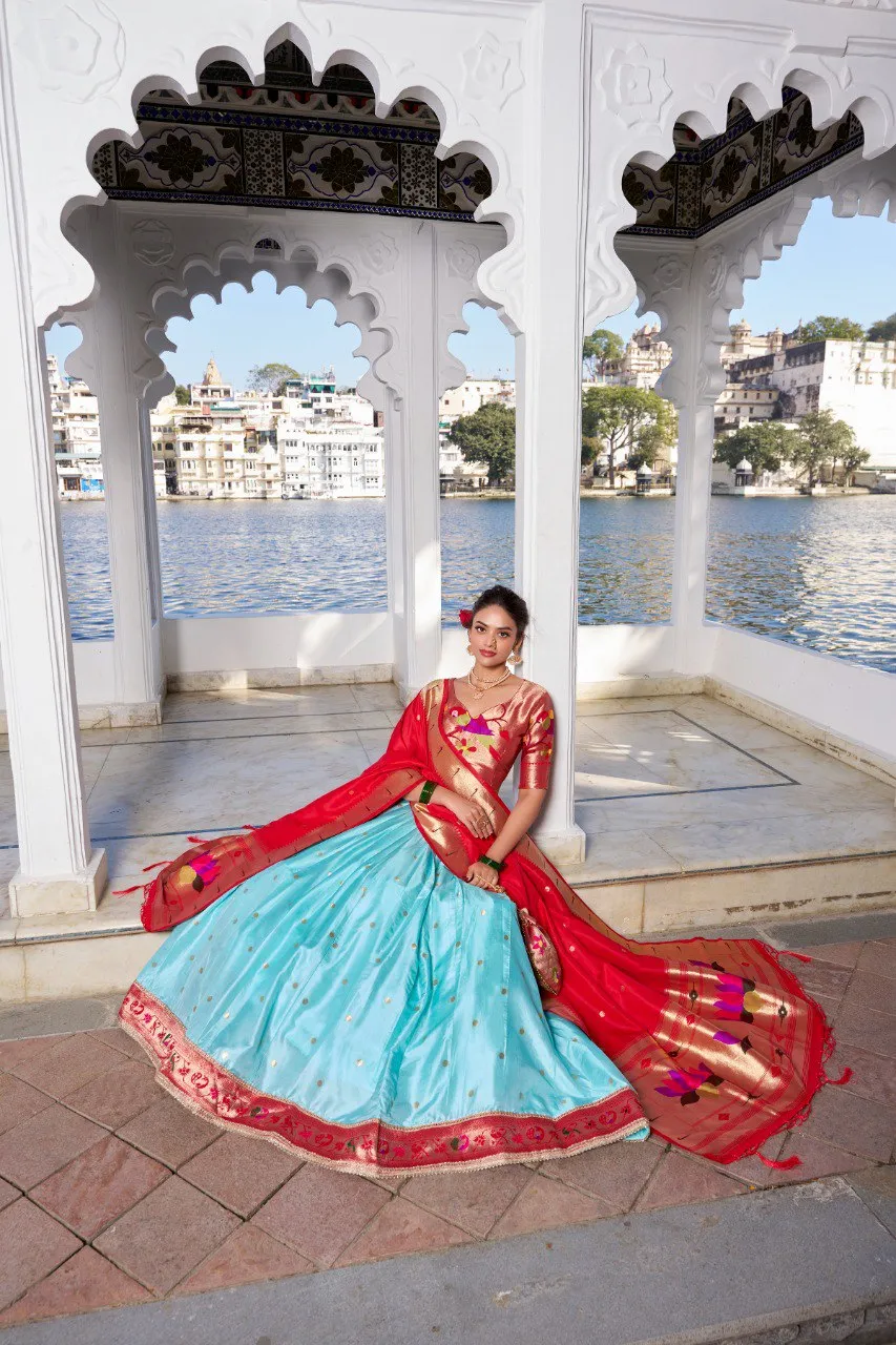 WMN 2006 Keerthna Jacquard Silk Weaving Lehenga Choli Wholesale
