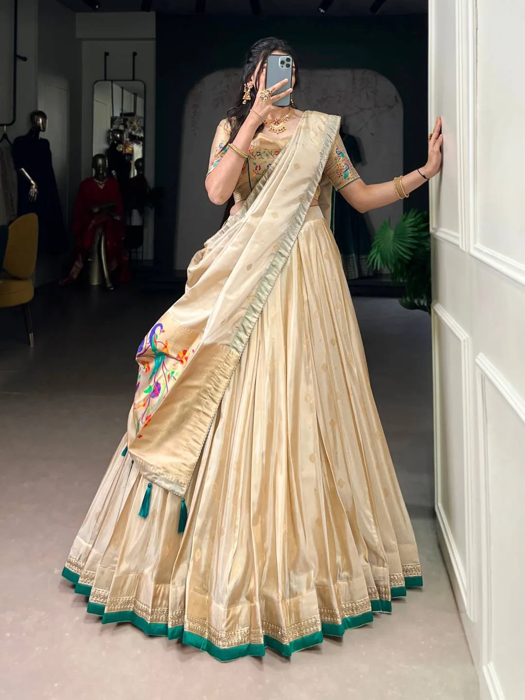 WMN 2012 Shimmer Paithani Festive Lehenga Choli Wholesale