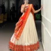WMN 2007 Vichitra Silk Festival Weaving Lehenga Choli Wholesale