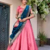 WMN 2014 Jacquard Silk Weaving Party Wear Lehenga Choli Wholesale