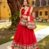 WMN 1903 Chanderi Zari Weaving Festival Lehenga Choli Wholesale