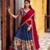 WMN 1242 Nitriya Chanderi Kalamkari Lehenga Choli Wholesale