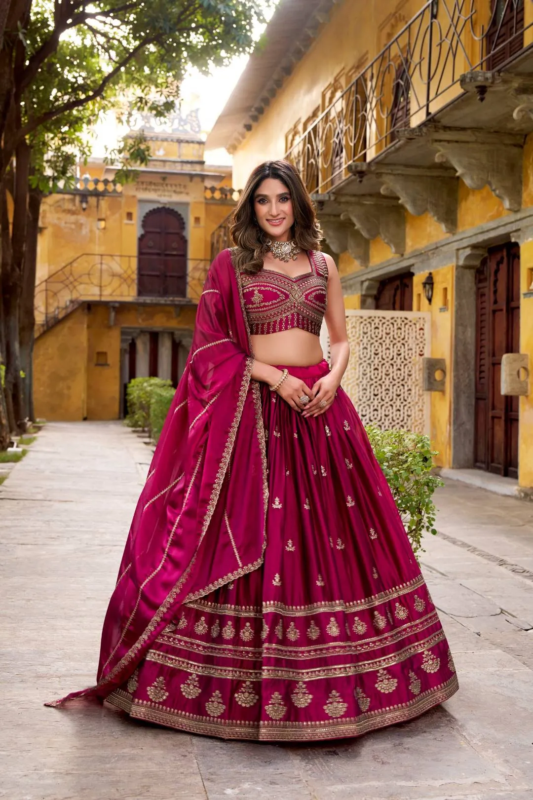 WMN 1474 Averi Rangoli Embroidery Wdding Wear Lehenga Choli Wholesale