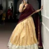 WMN 2002 Suvarna Kanchipuram Weaving Lehenga Choli Wholesale