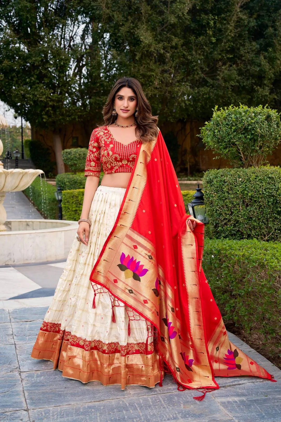 WMN 2022 Agneya Paithani Silk Weaving Lehenga Choli Wholesale