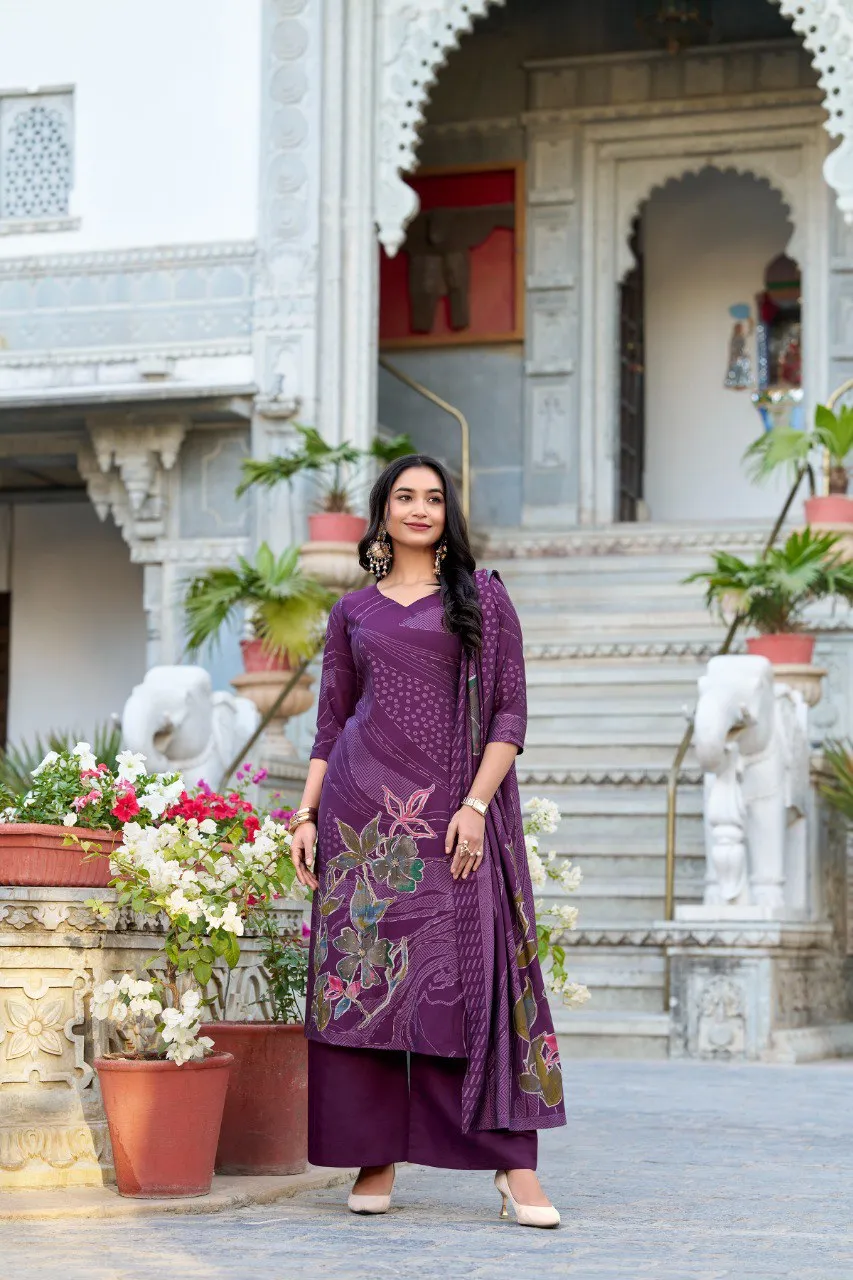 3301 Livaa Roman Silk Hand Work Reeadymade Dress Wholesale