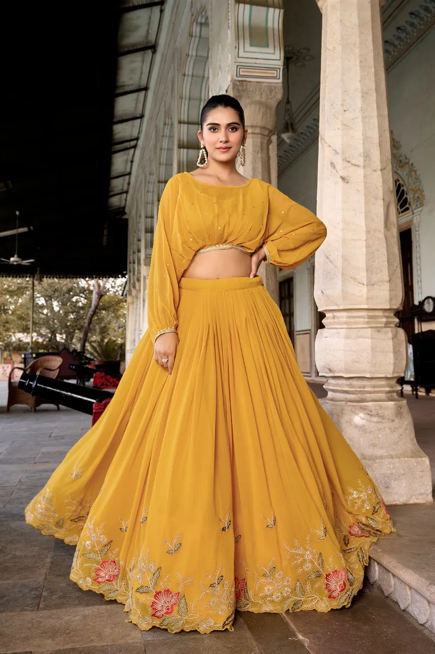 Beautiful WMN 1118 Anamika Embroidery Work Festive Lehenga Top Wholesale 2026