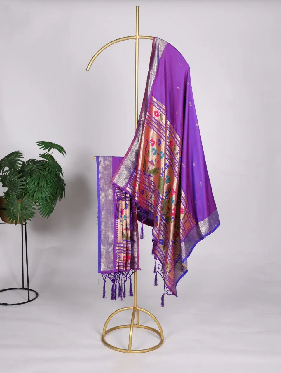 WMN 4003 Jacquard Weaving Zari Work Dupatta Wholesale