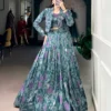 WMN 1115 Tasar Silk Printed Lehenga Choli Wholesale