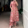 WMN 4702 P.V. Chanderi Printed Foil Work Co Ord Set Wholesale