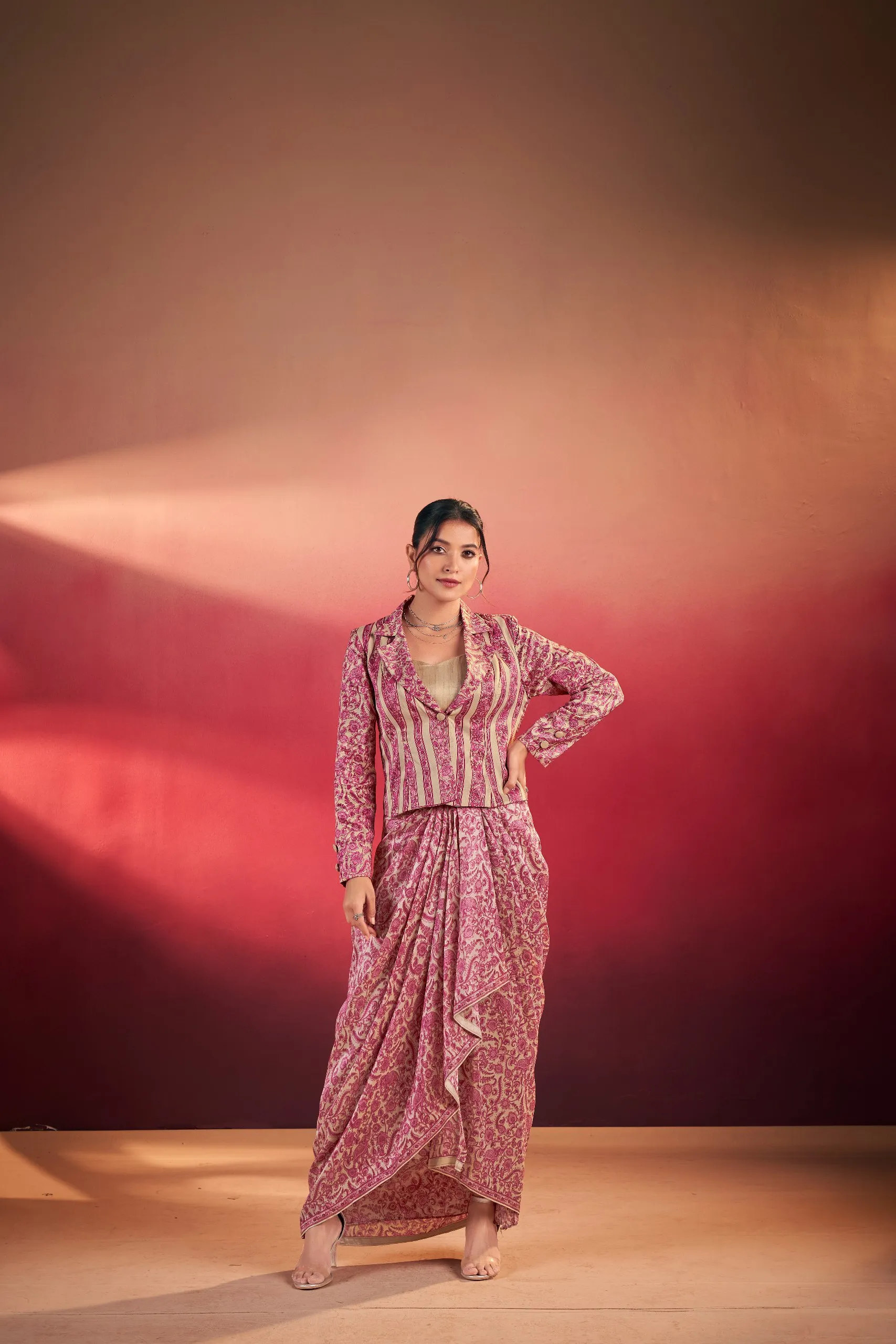 WMN 1316 Ruhveet Tasar Silk Plain Western Wholesale