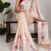 WMN 7028 Satin Silk Floral Printed Festive Saree Wholesale