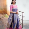 WMN 5311 Kanjivaram Zari Weaving Work Gown Wholesale