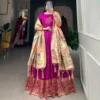 WMN 5302 Jacquard Silk Festive Gown Wholesale