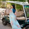 Launching WMN 7141 Weightless Marbal Floral Printed Saree Wholesale 2026