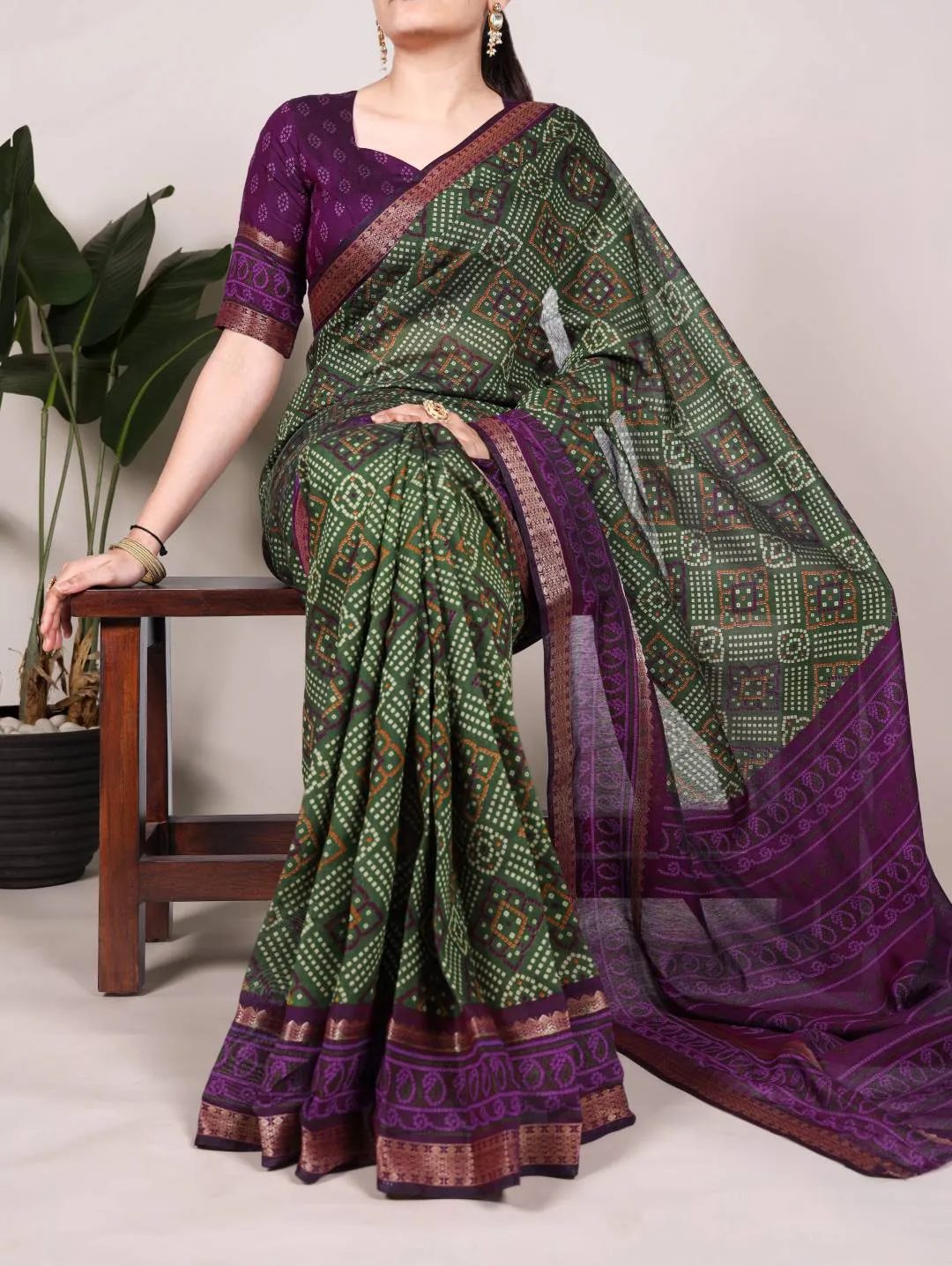 WMN 7046 Viscose Chanderi Zari Weaving Work Saree Wholesale