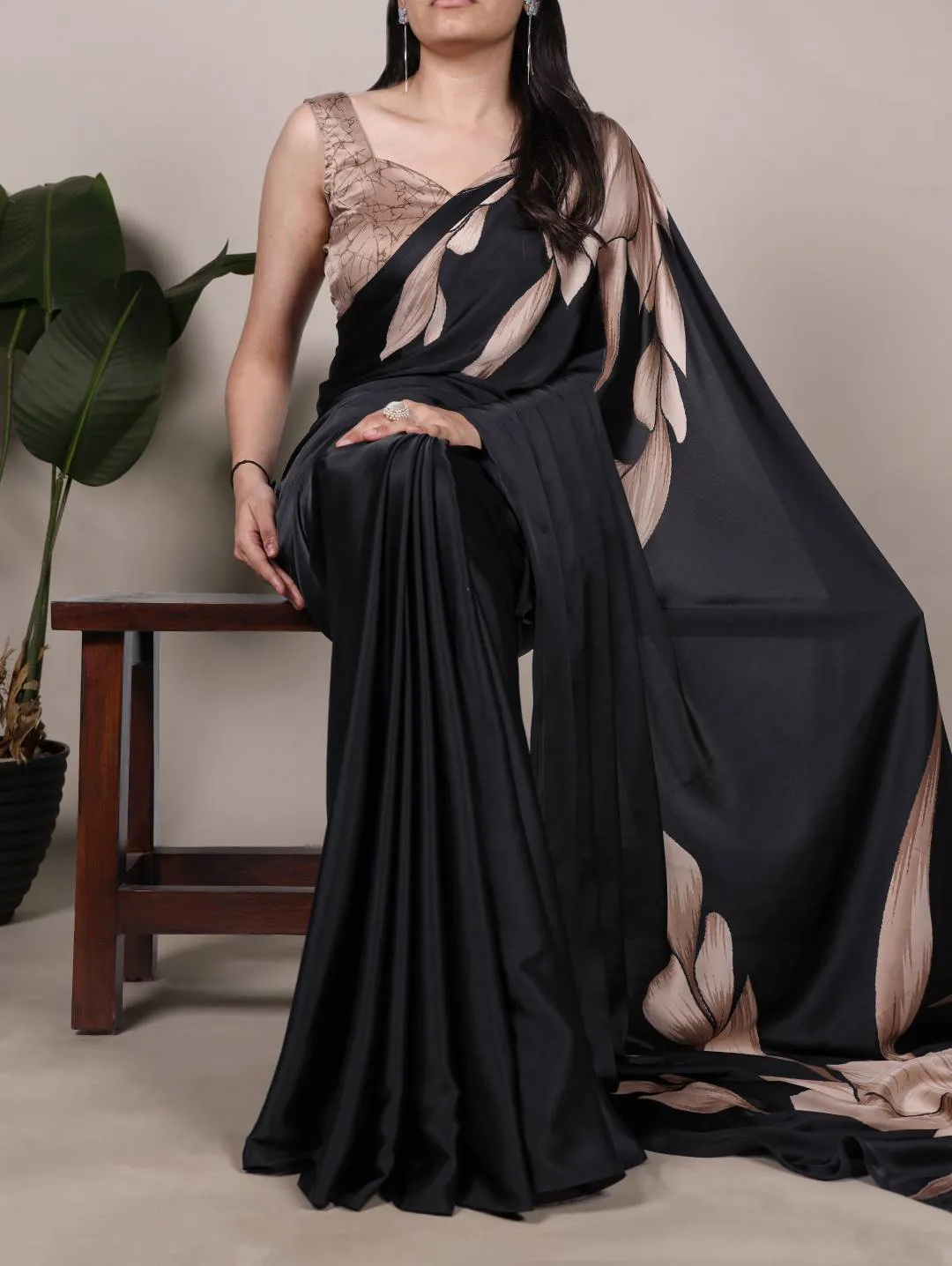 Latest WMN 7054 Satin Silk Floral Printed Saree Wholesale 2026
