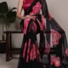 WMN 7033 Chiffon Floral Printed Saree Wholesale