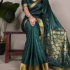 WMN 7903 Raw Silk Zari Weaving Work Saree Wholesale