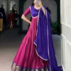 WMN 5008 Aura Silk Weaving Festive Gown Wholesale