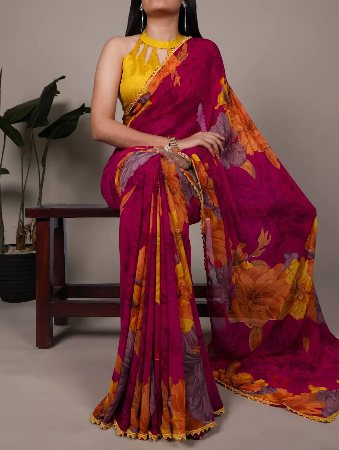 WMN 7032 Weightless Marbal Printed Daily Wear Saree Wholesale