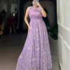 WMN 5200 Weightless Marbal Floral printed Gown Wholesale