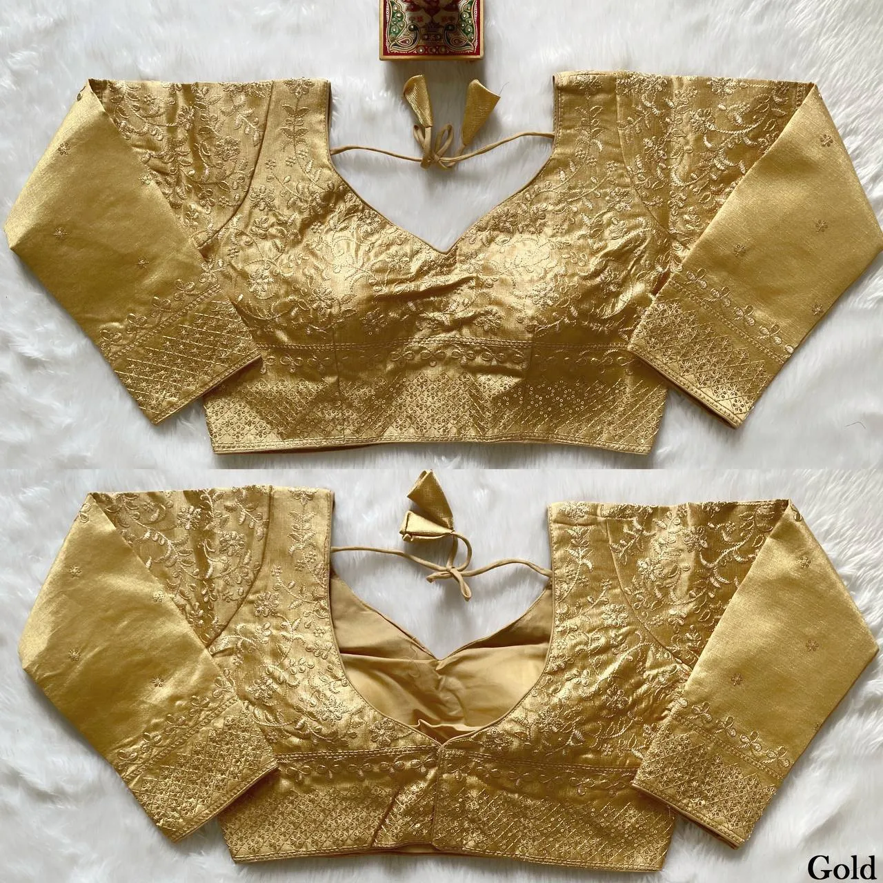 Mrunal 299 Heavy Milan Silk Embroidery Readymade Blouse