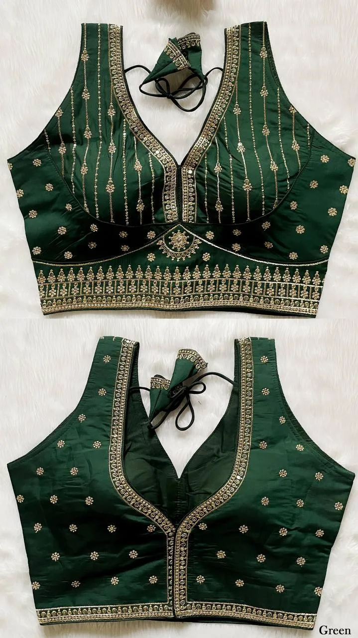 Mrunal 303 Radha Embroidery Work Readymade Blouse